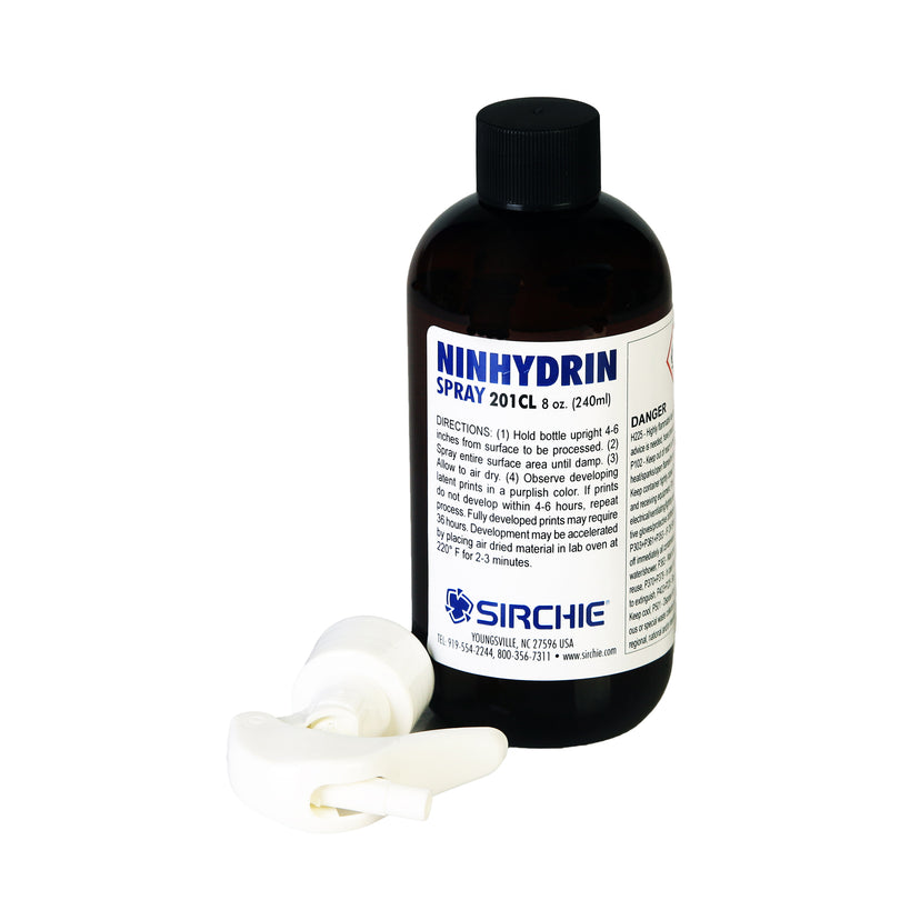 Ninhydrin Pump Spray, Methanol-Based, 8 oz.