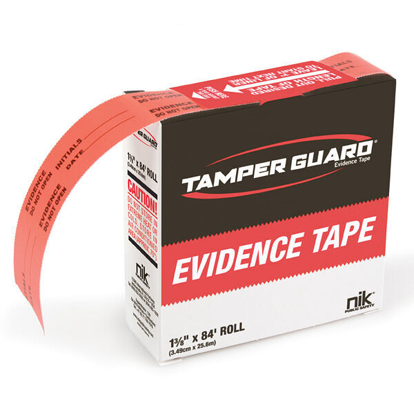 TAMPER GUARD® Evidence Tape, 1.25" x 84 ft.
