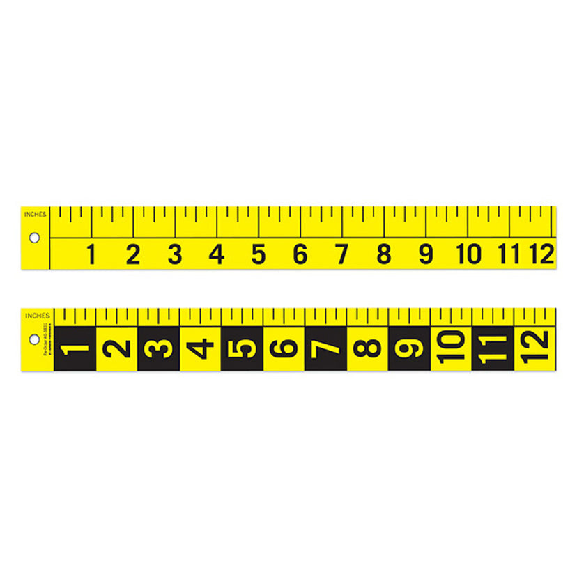 Horizontal/Vertical 12" Scale, Pack of 5